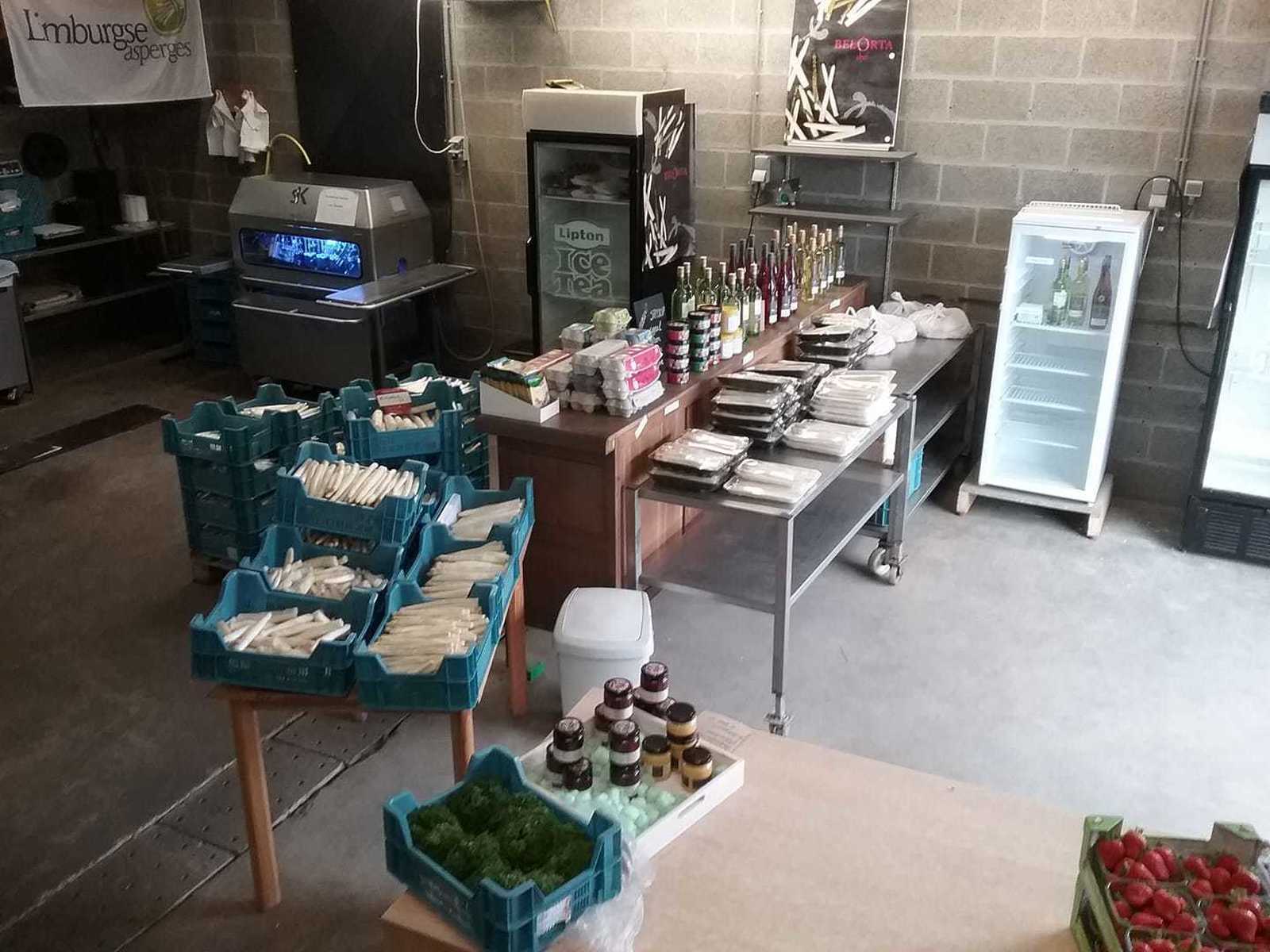Hoevewinkel van Aspergekwekerij Clauwers